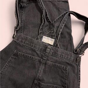 We The Free Black Denim Overalls